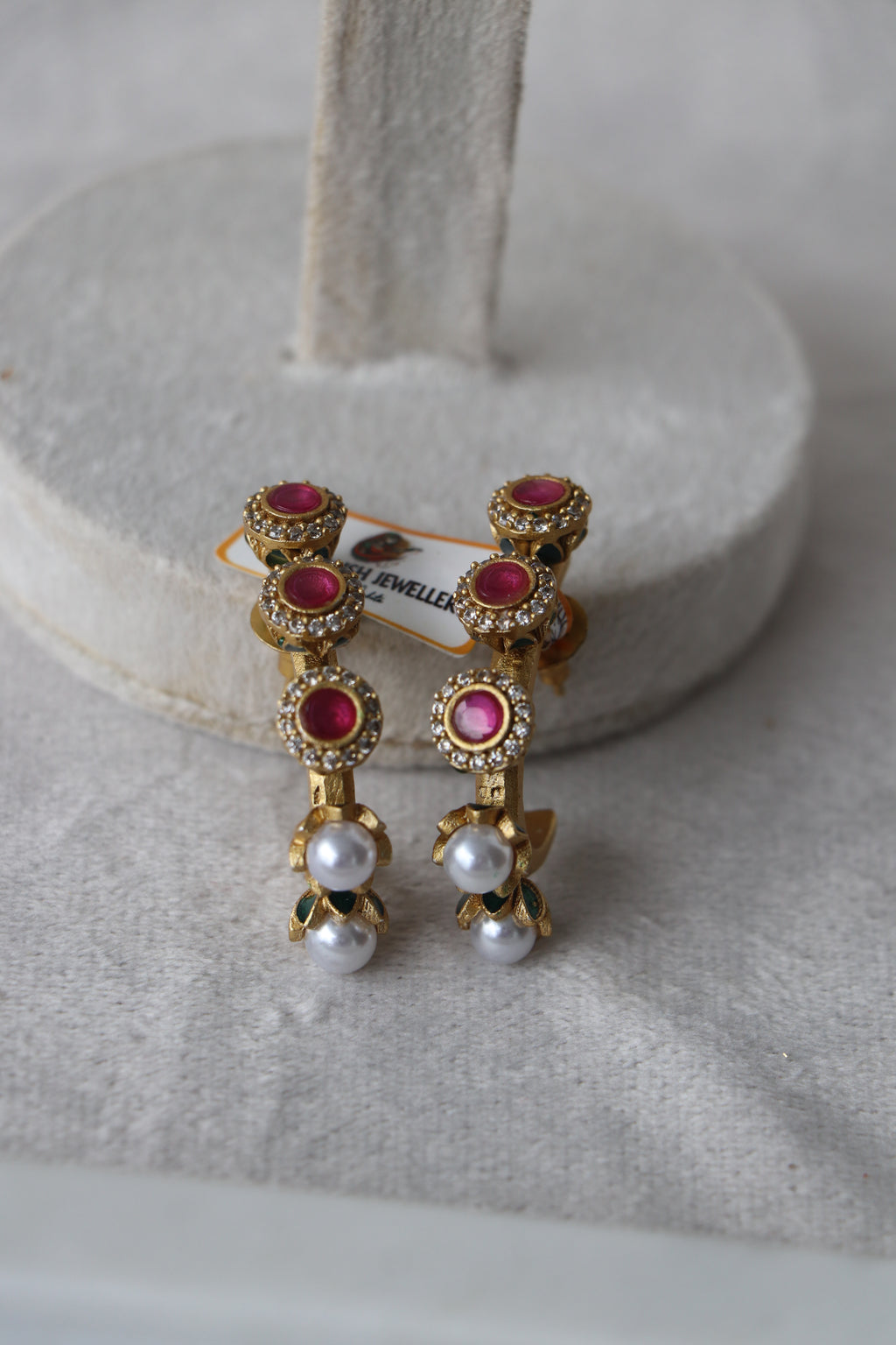 Bloom Enamel Huggie Earrings