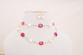 Corundum Ruby Pearl Necklace Set