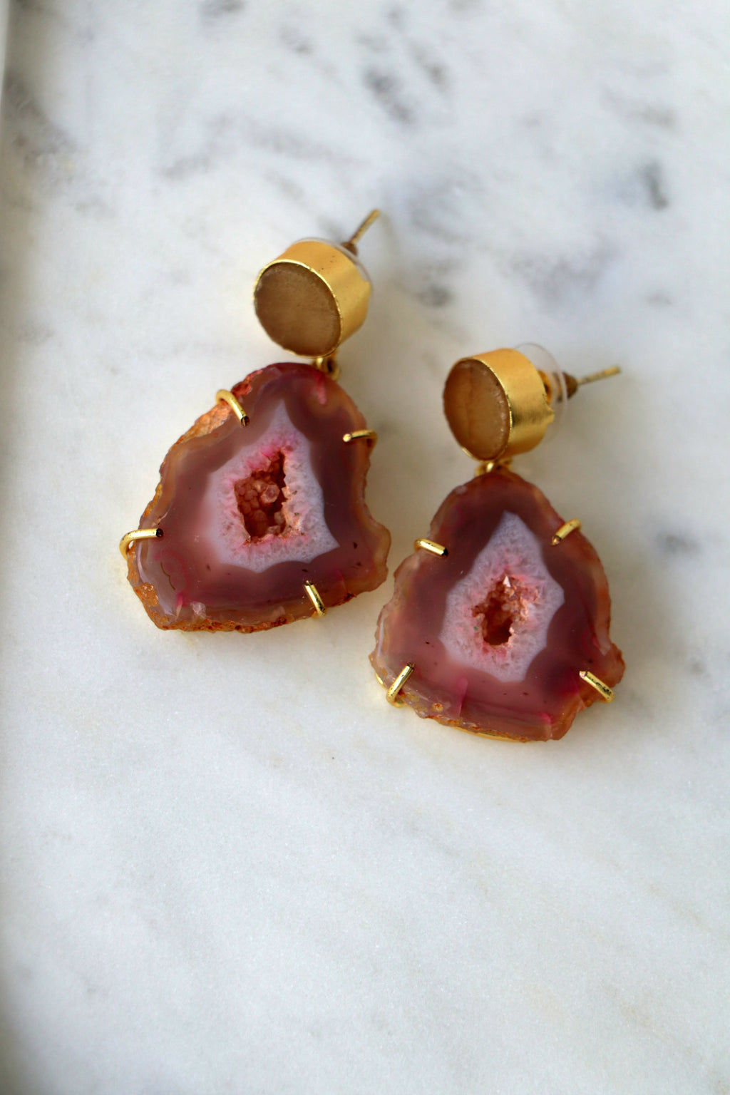 Agate Drop Earrings