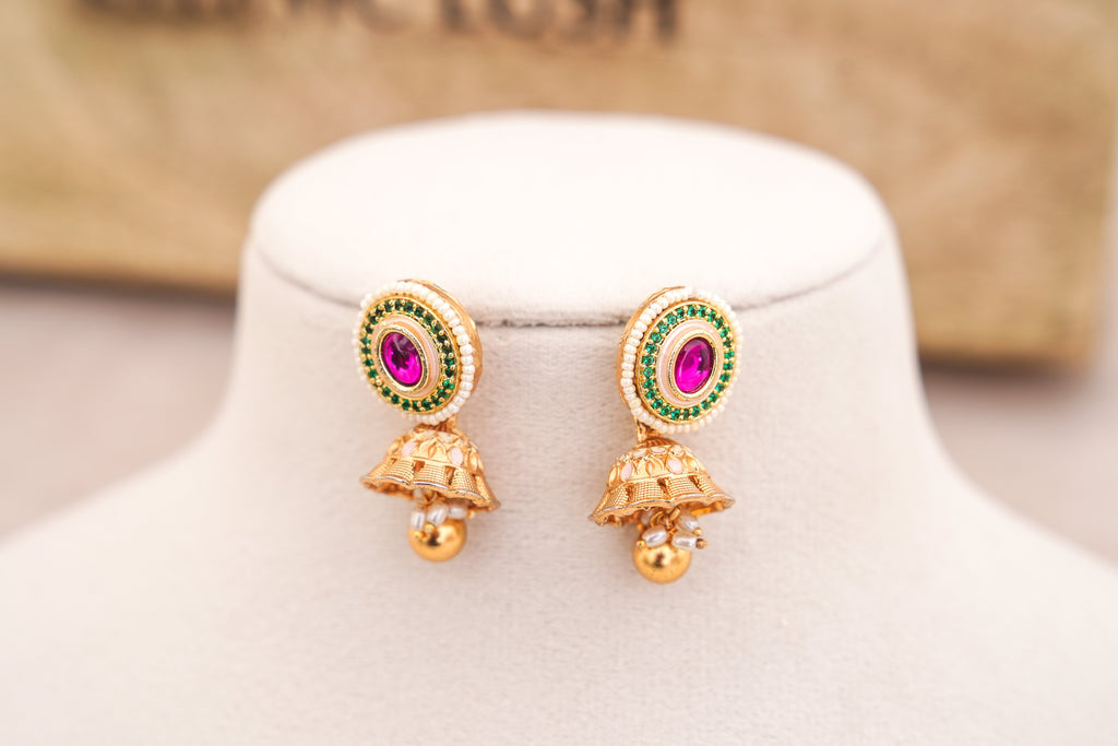 Ruby Sunburst Necklace Set