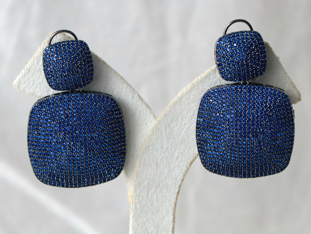 Sapphire Cascade Drop Earrings