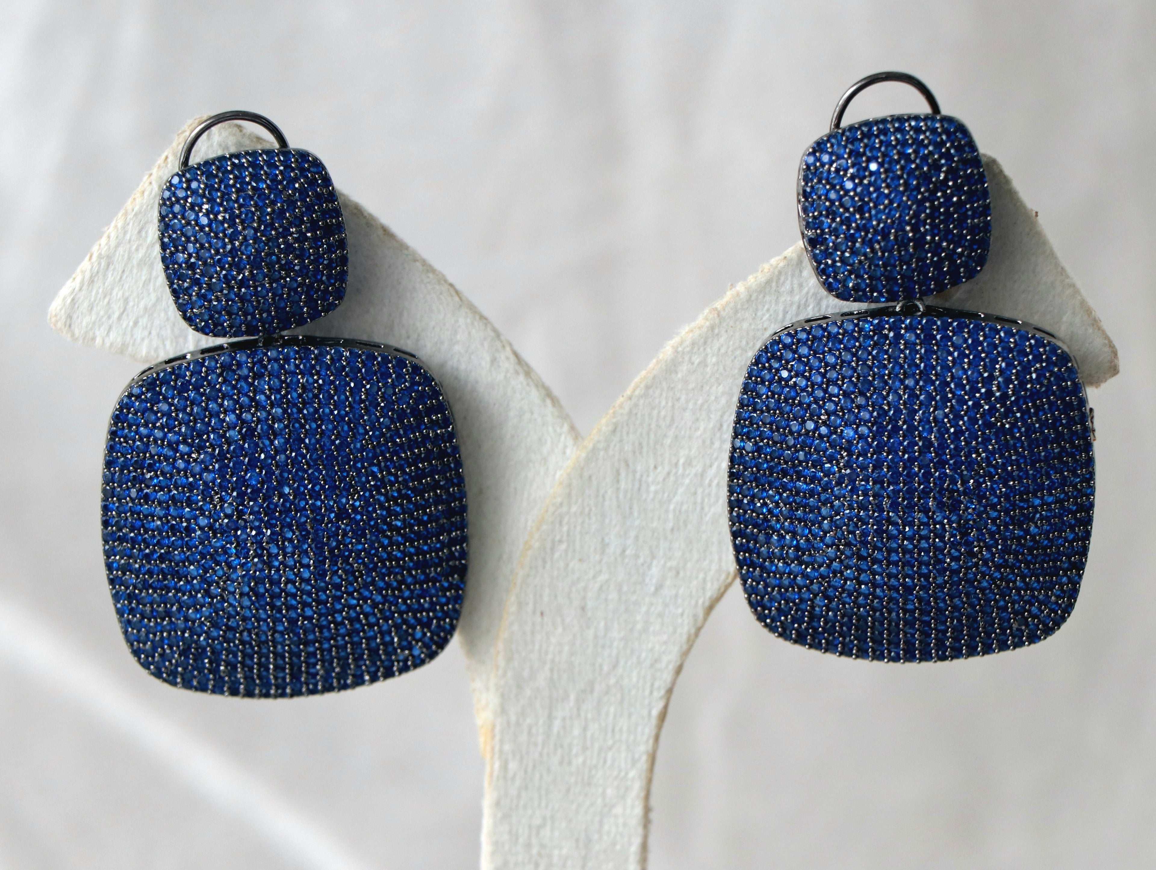 Sapphire Cascade Drop Earrings