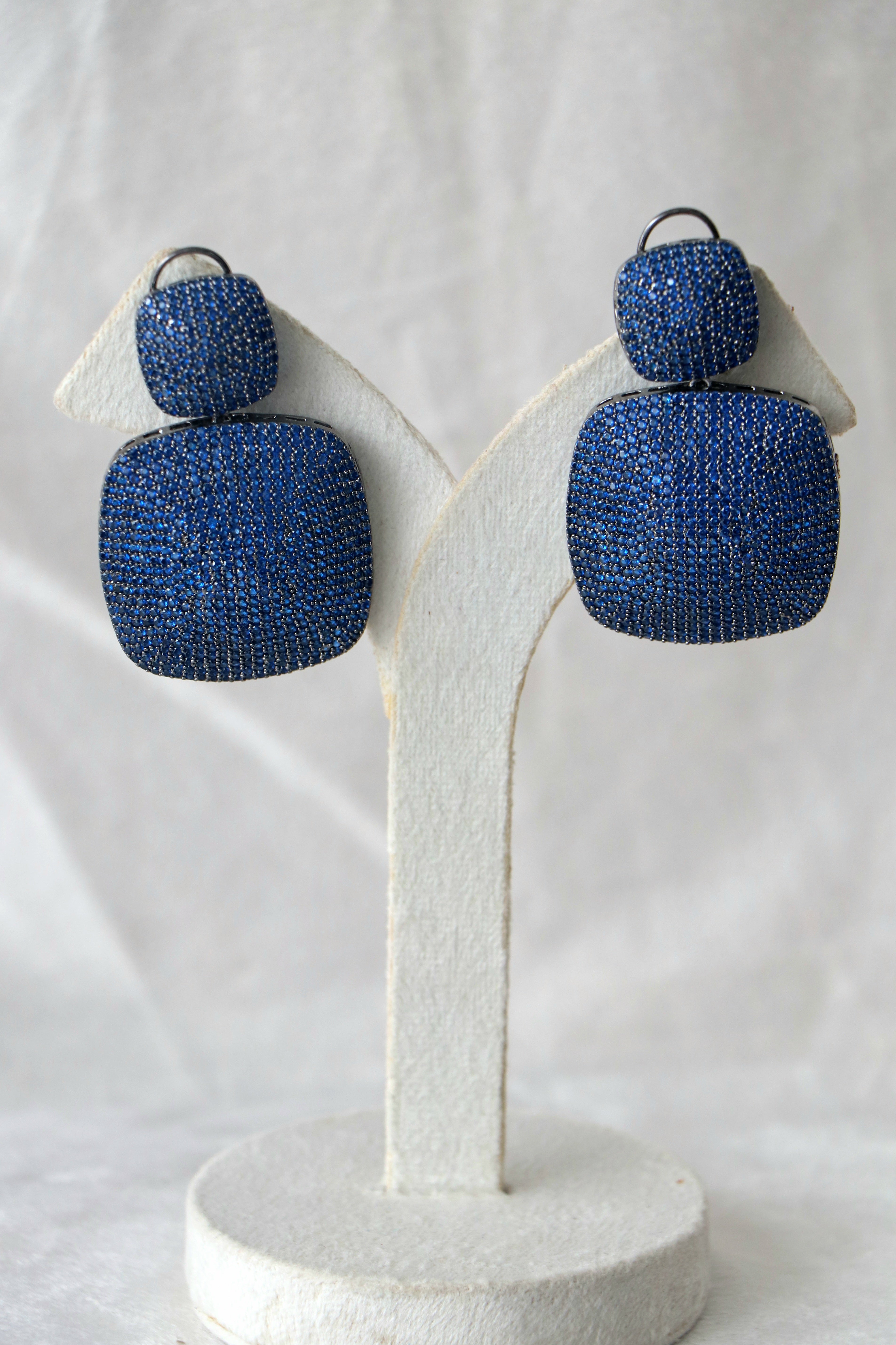 Sapphire Cascade Drop Earrings