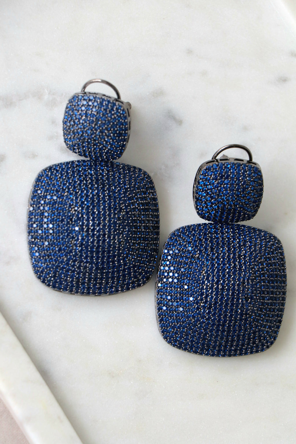 Sapphire Cascade Drop Earrings