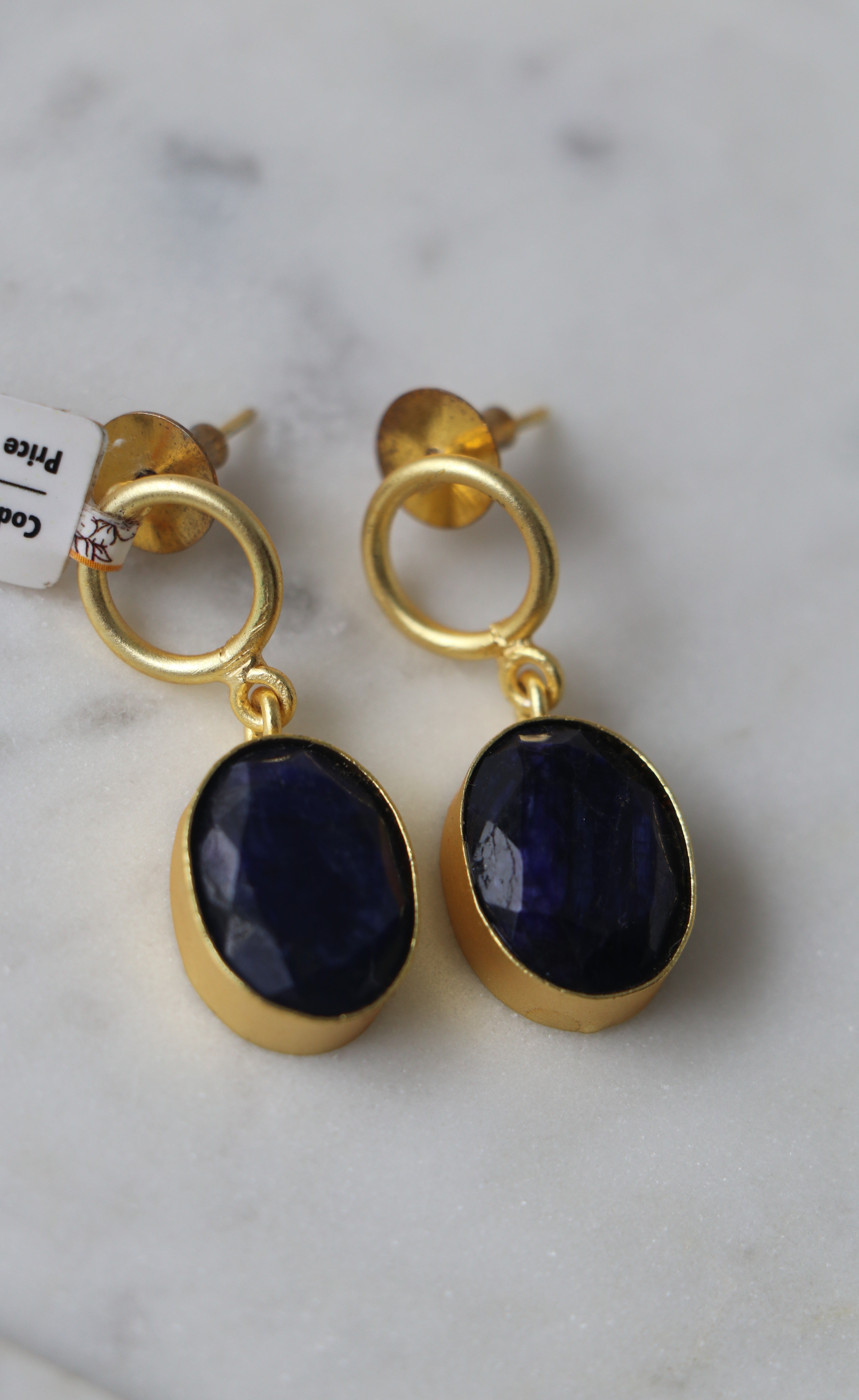 Sapphire Serenity Drop Earrings