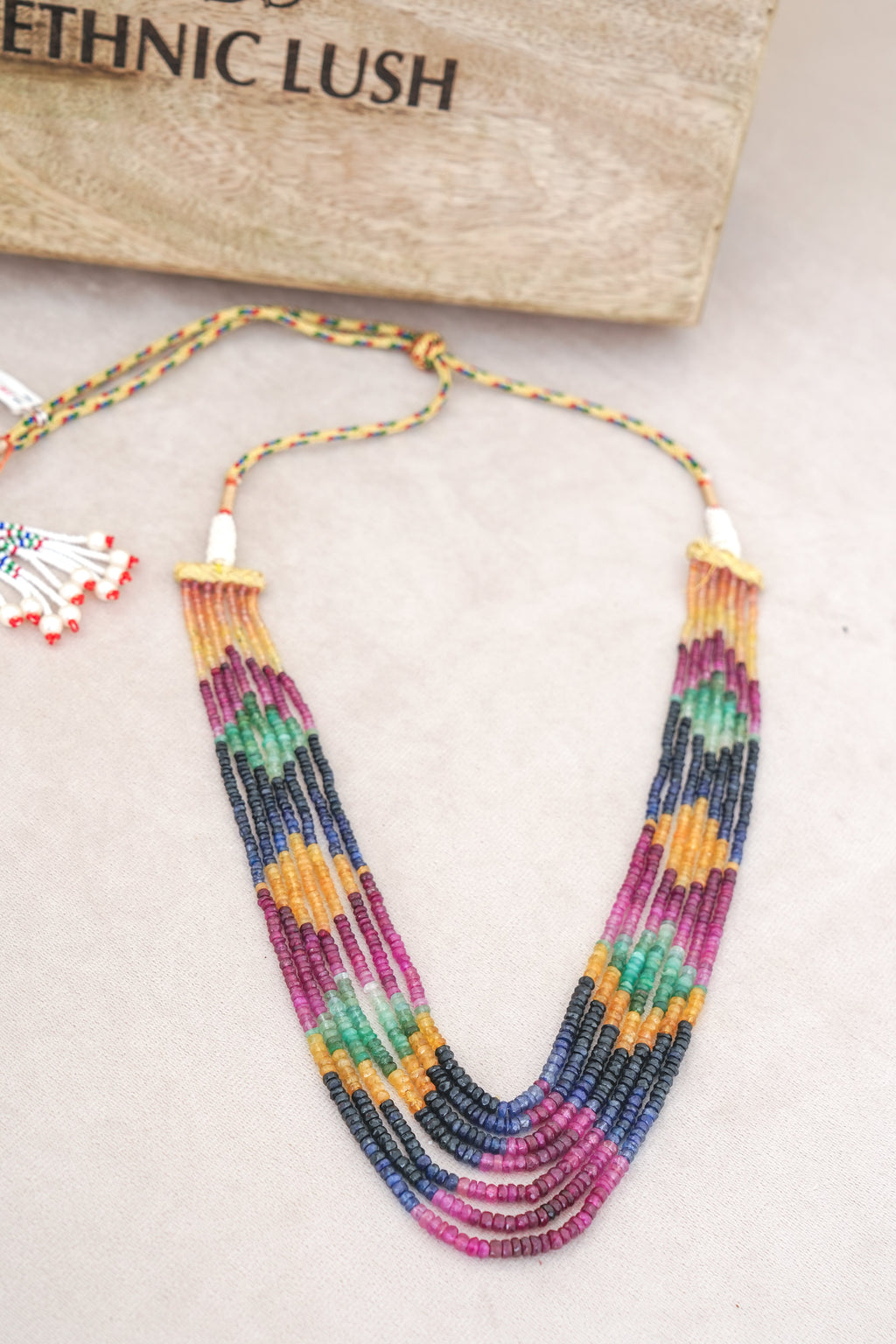 Spectrum Harmony Multi Strand Gemstone Necklace