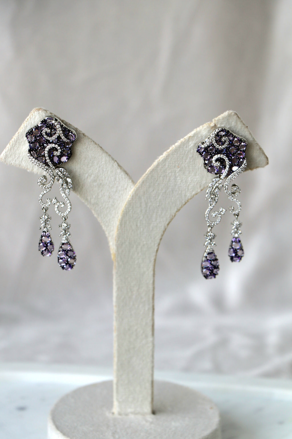 Velvet Bloom Cocktail Earrings