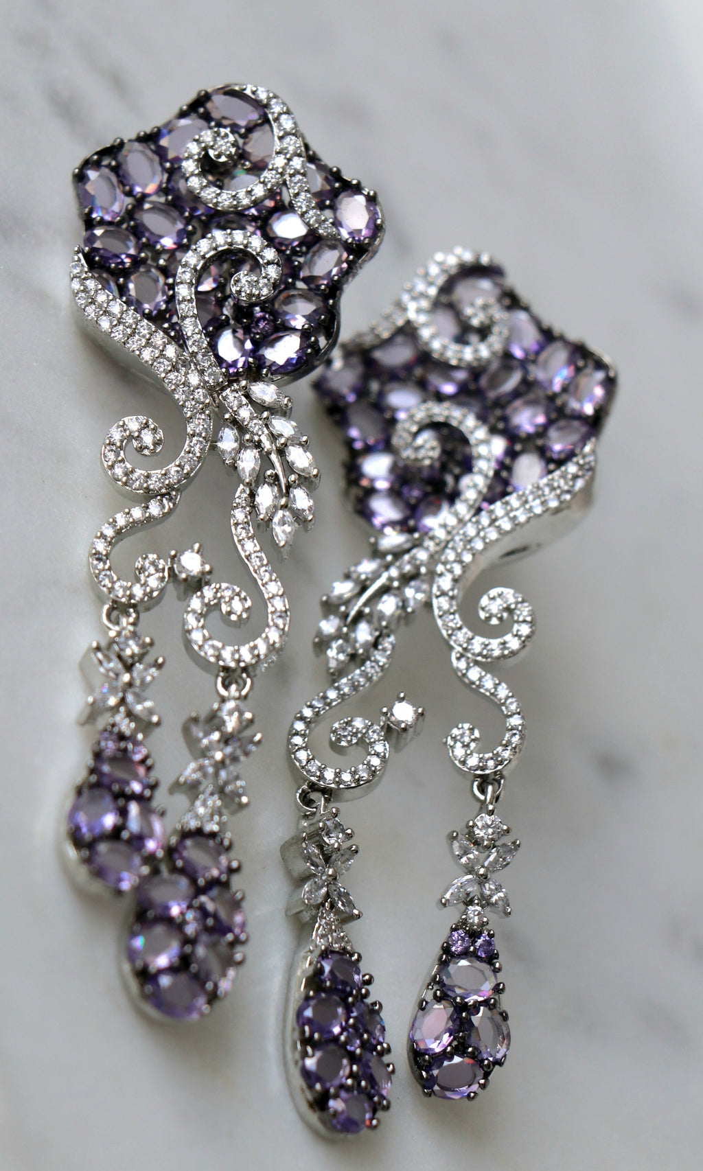 Velvet Bloom Cocktail Earrings