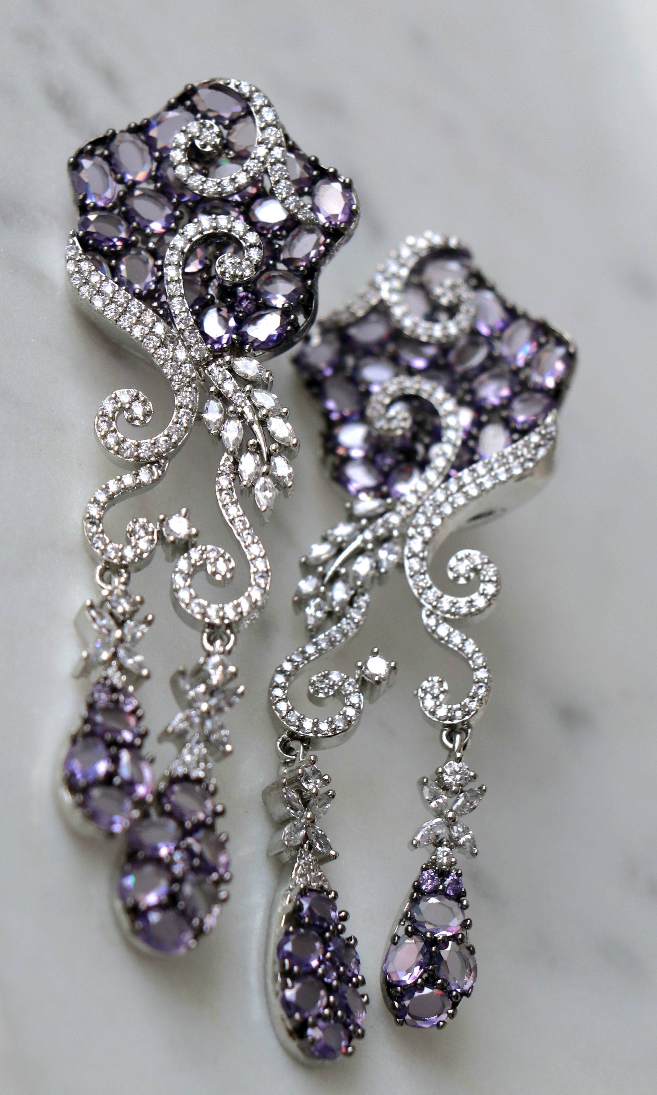 Velvet Bloom Cocktail Earrings