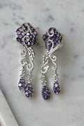 Velvet Bloom Cocktail Earrings