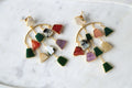 Verdant Cascade Gem Earrings