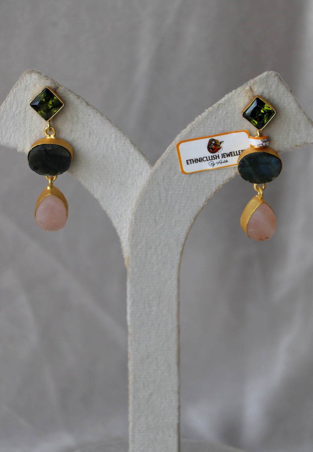 Flow Raw Gemstone Earrings