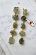 Verdant Crackle Cascade Earrings