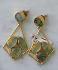 Verdant Geometry Statement Earrings