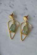Verdant Heart Gemstone Earrings