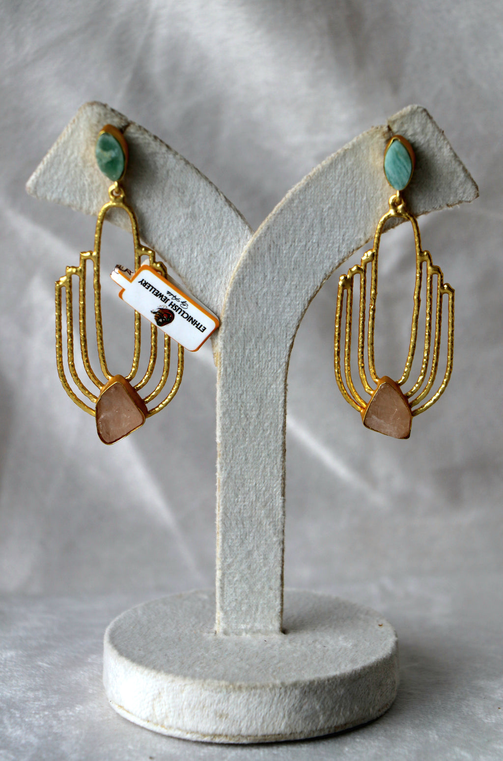Verdant Rose Cascade Earrings