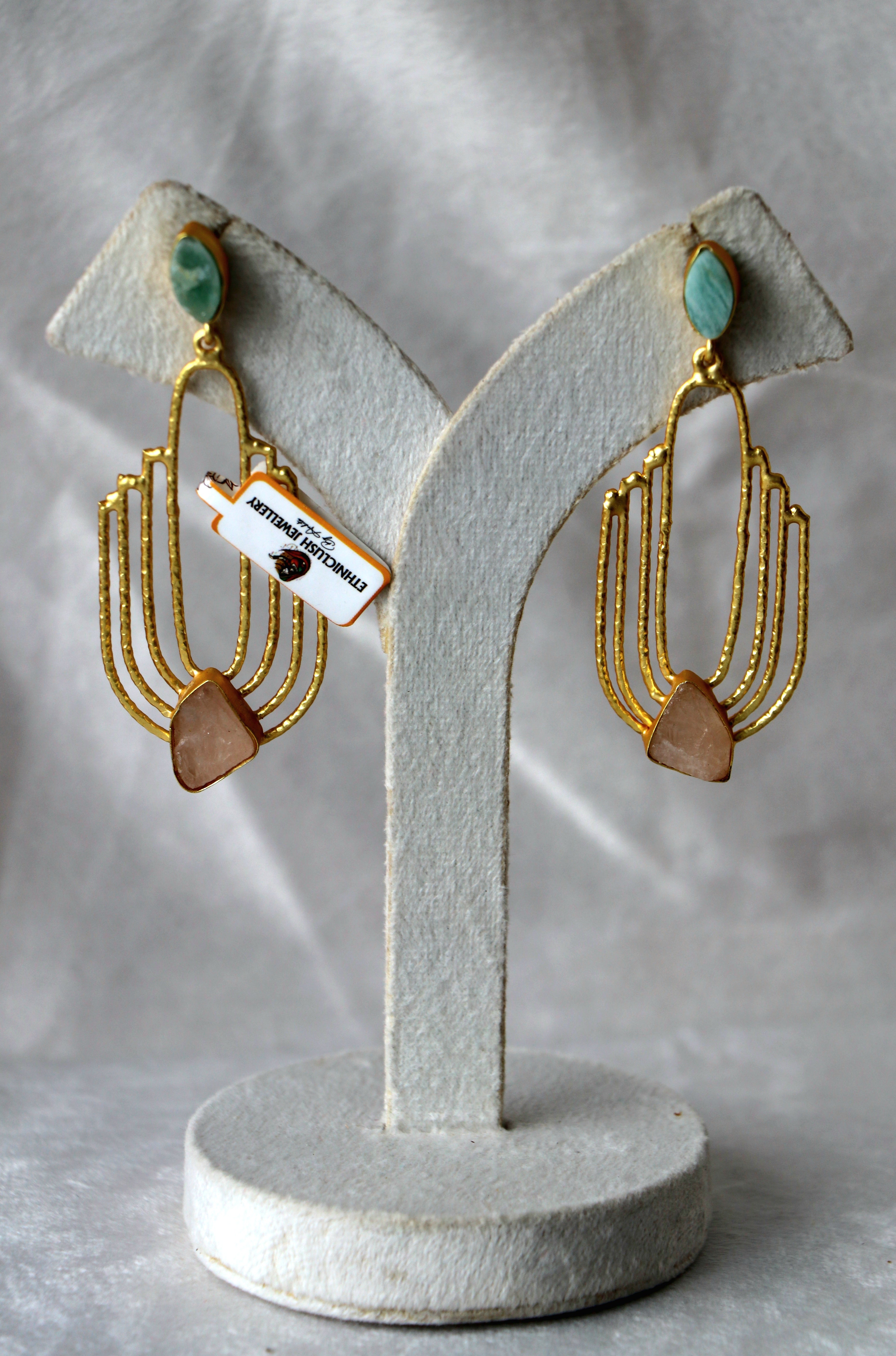Verdant Rose Cascade Earrings