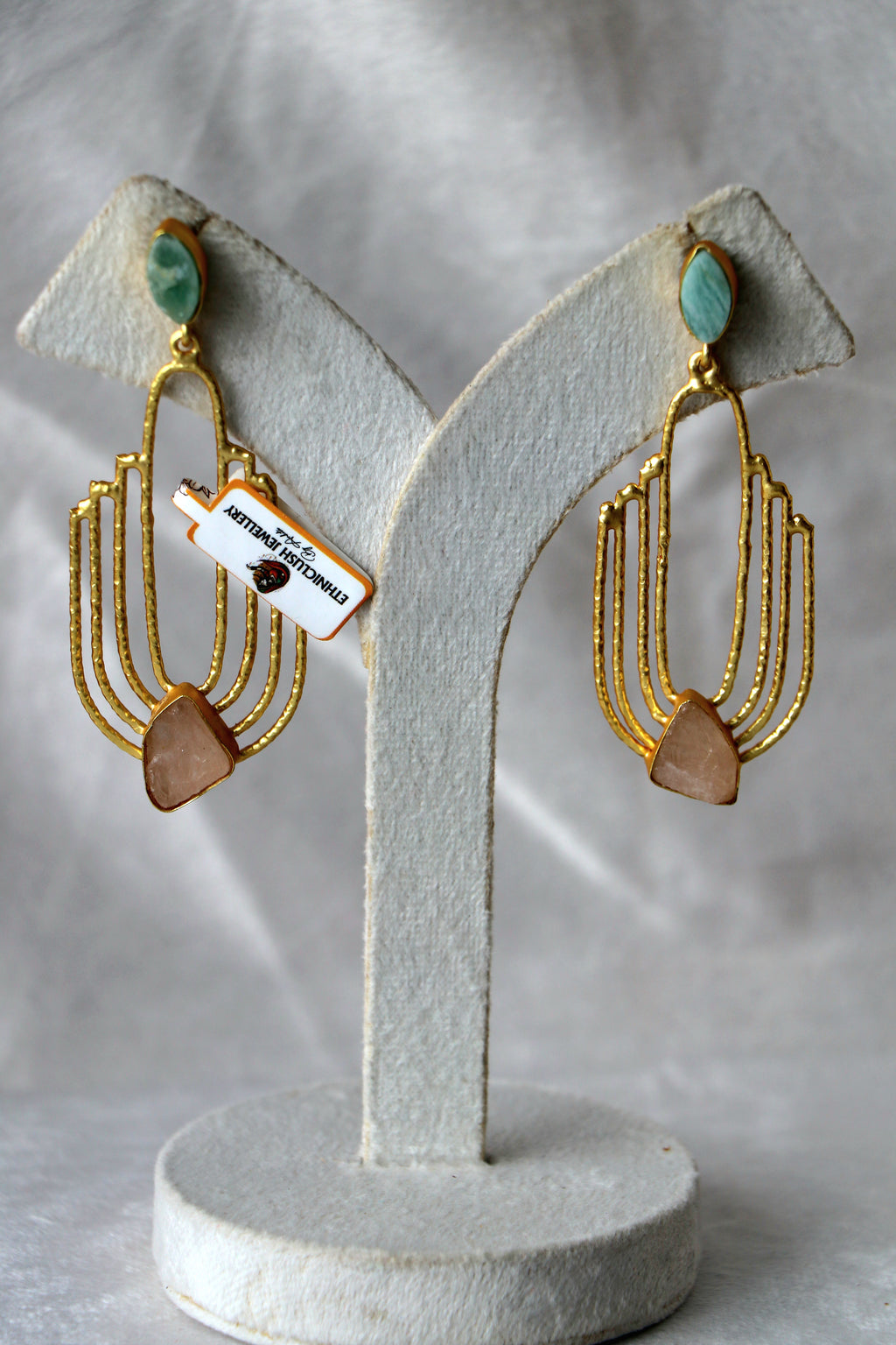 Verdant Rose Cascade Earrings
