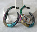 Vibrant Spectrum Hoop Earrings