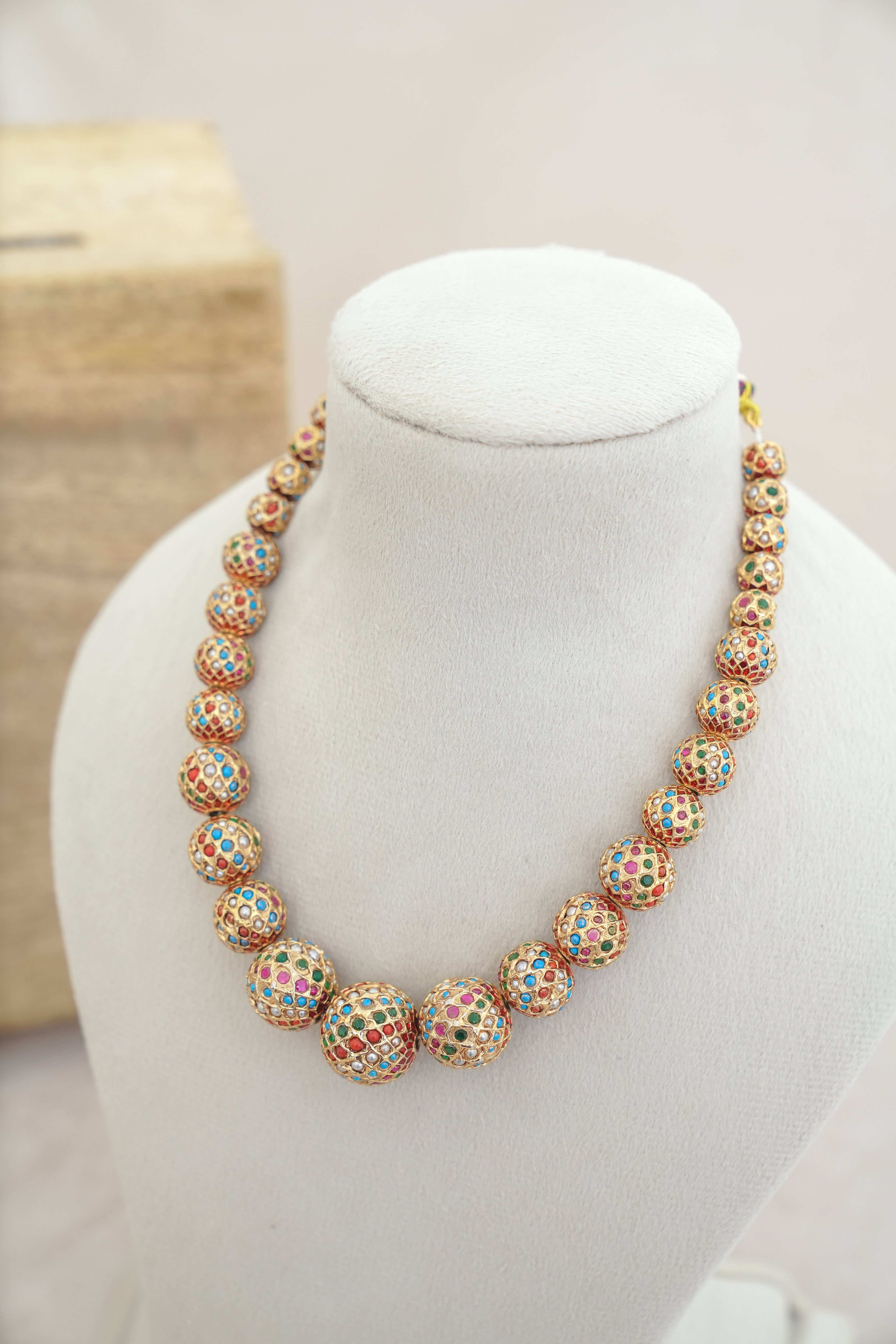 Vibrant Gemstone Symphony Necklace