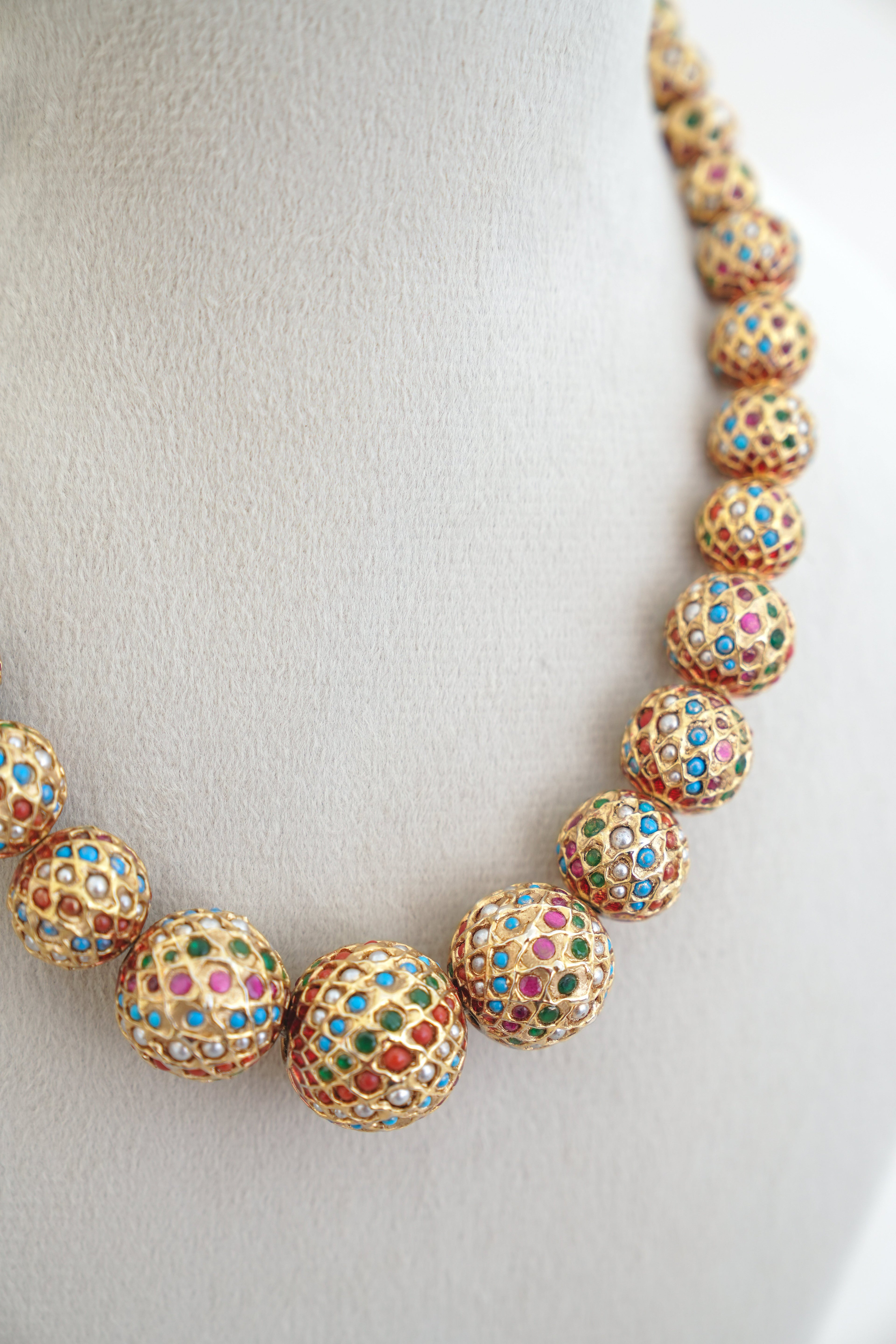 Vibrant Gemstone Symphony Necklace