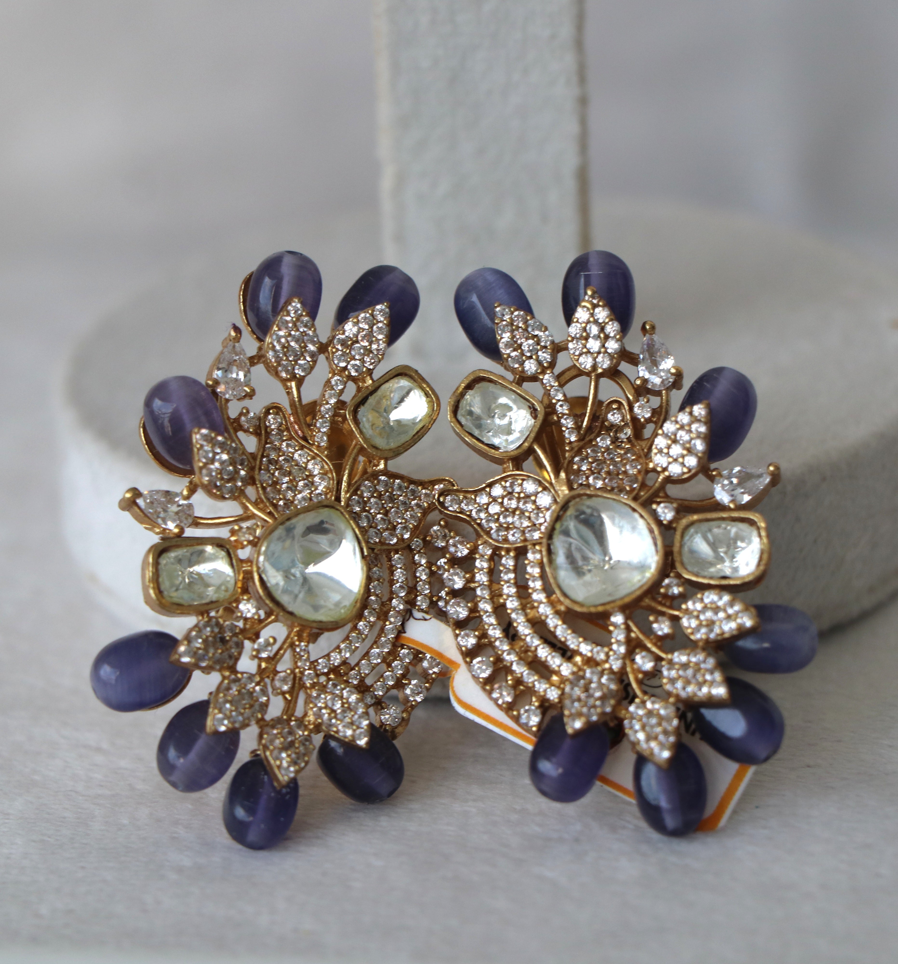 Chalcedony Bloom Statement Earrings