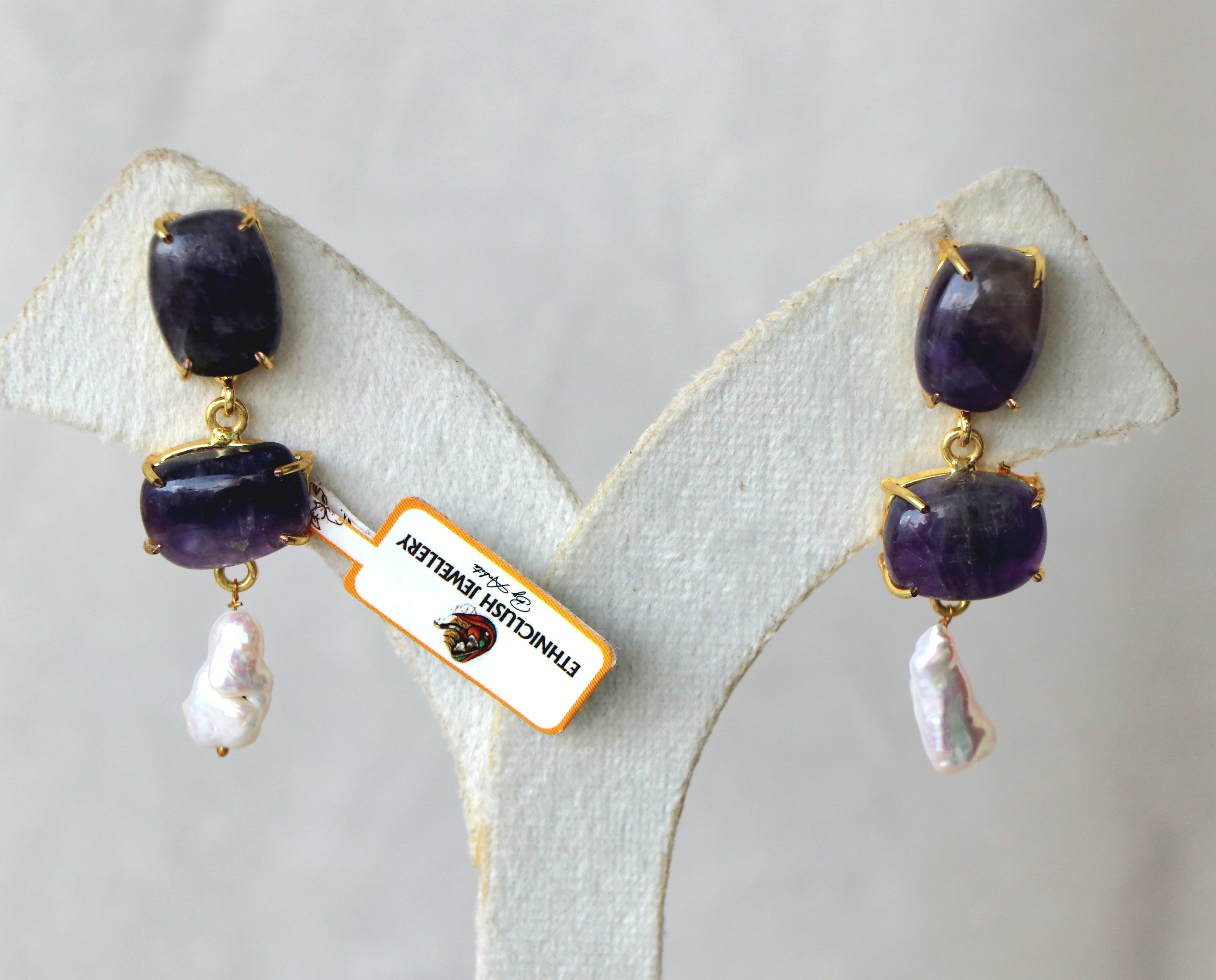 Gemstone Cascade Earrings