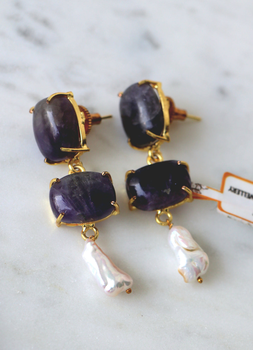 Gemstone Cascade Earrings