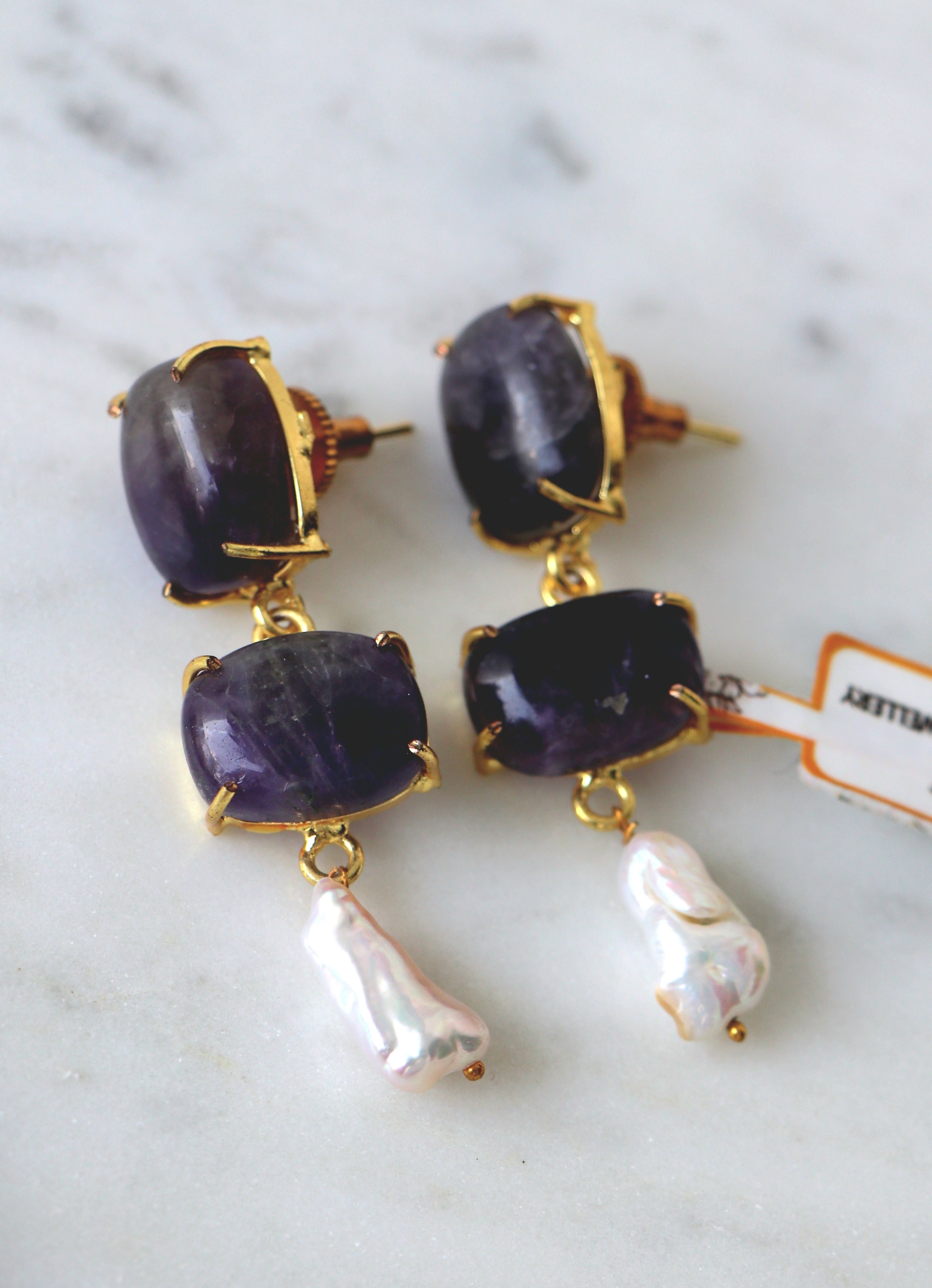 Violet Cascade Earrings